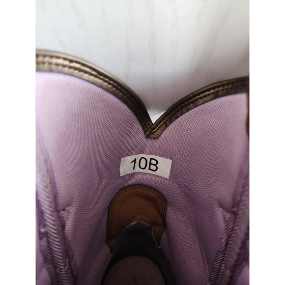 ARIAT Women's 10 Fatbaby Heritage Trio Star Pink Brown Western Boots - Picture 7 of 11